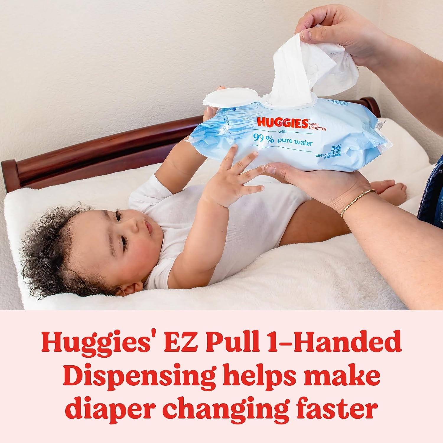 image:imageHuggies 99 Pure Water Baby Wipes Unscented fliptop packs Packaging May Vary 168 Count Pack of 6168 Count Pack of 3