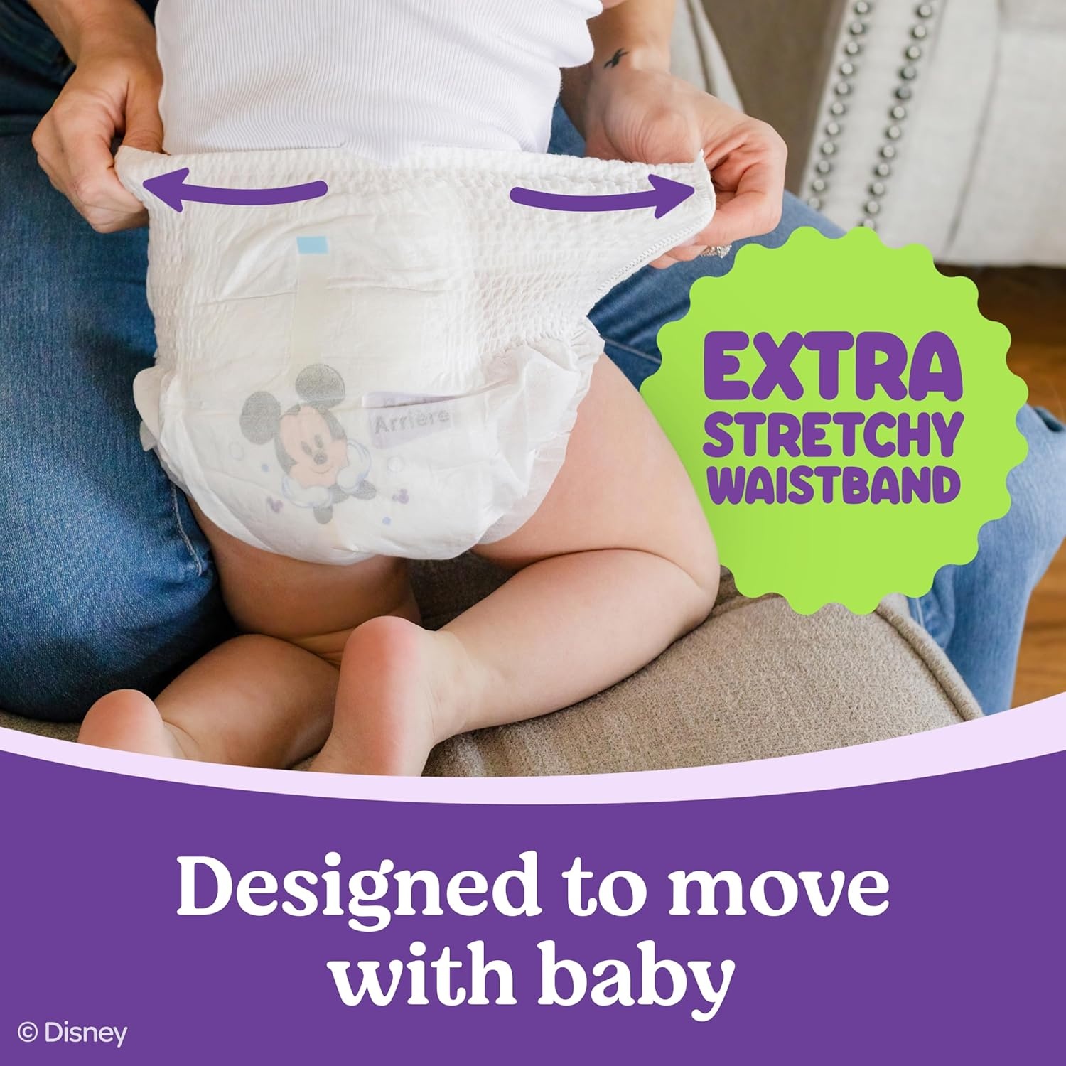 image:imageHuggies Little Movers HuggFit 360 Diapers Size 7 88 Count 2 Packs of 44Size 7
