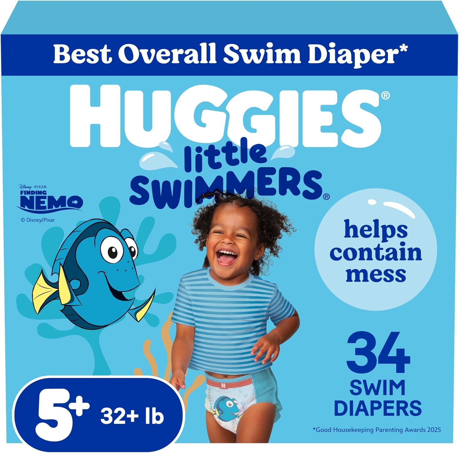 image:imageHuggies Little Swimmers Swim Diapers Size 56 17 CountSize 56