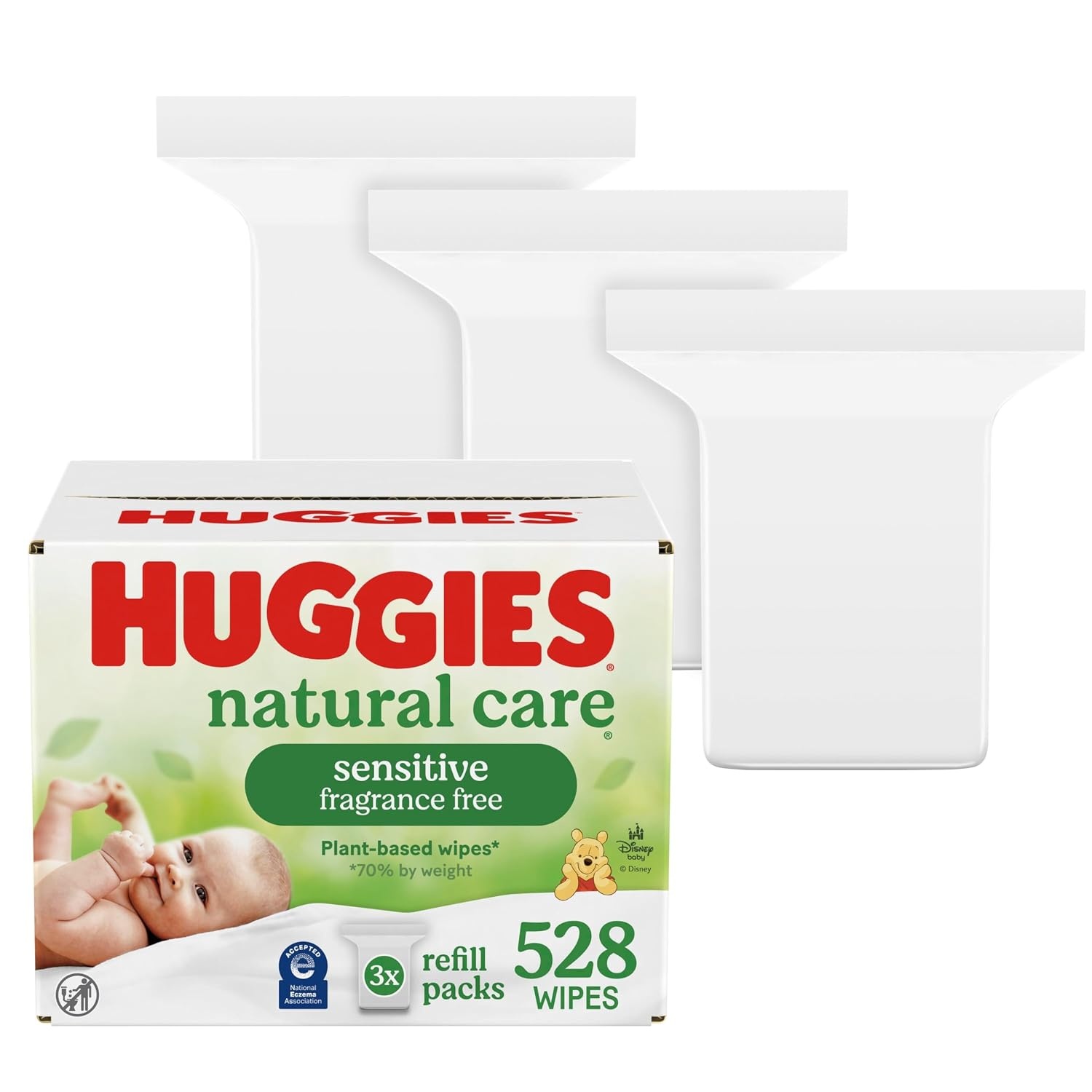 image:imageHuggies Natural Care Sensitive Baby Wipes Unscented 1 Refill 184 WipesUnscented