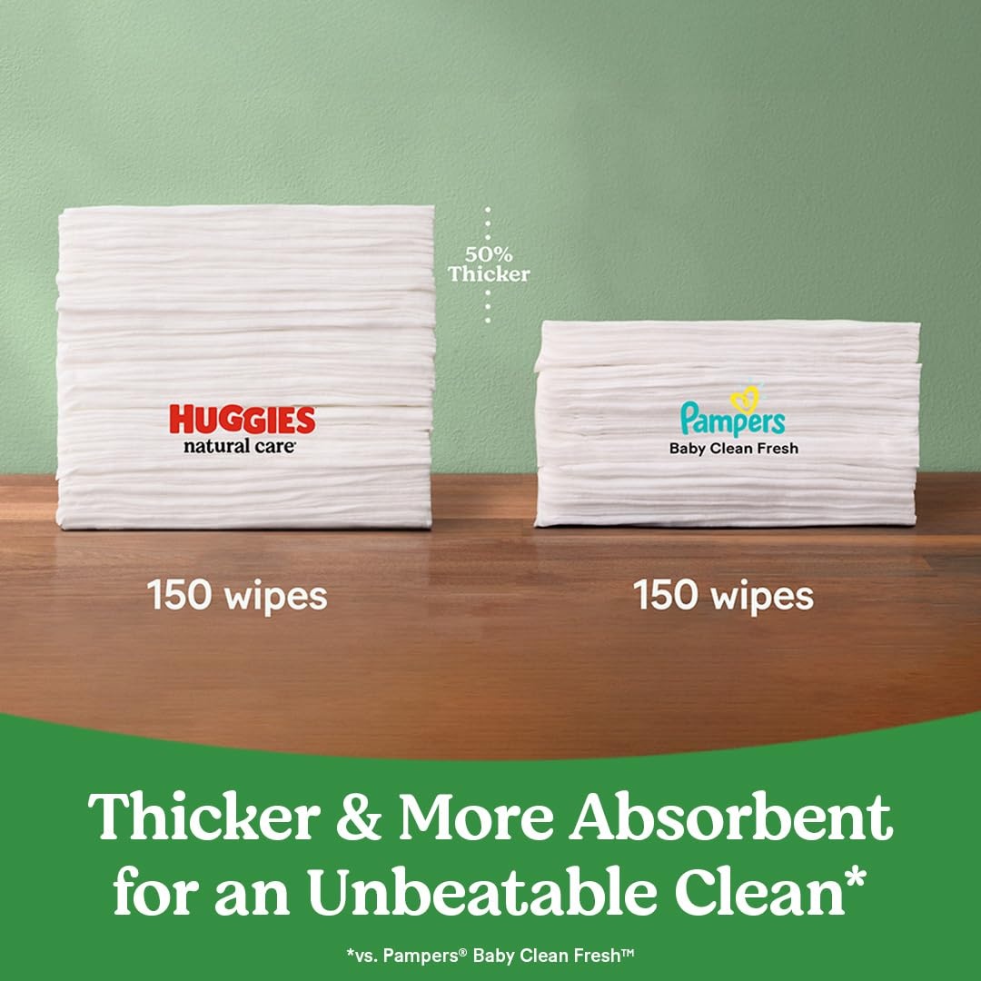 image:imageHuggies Natural Care Sensitive Baby Wipes Unscented 1 Refill 184 WipesUnscented