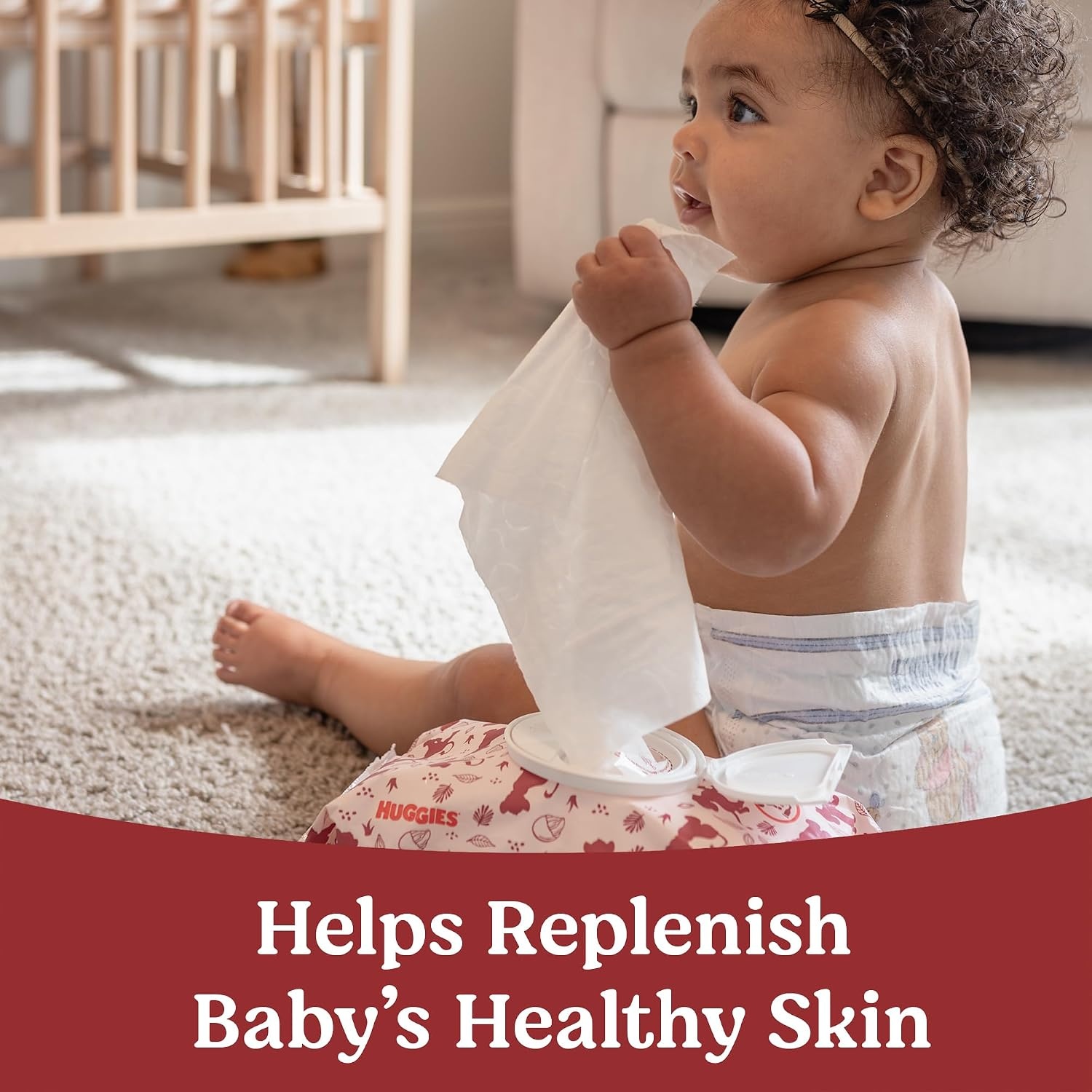 image:imageHuggies Nourish Scented Baby Wipes 10 Packs 560 Wipes56 Count Pack of 6