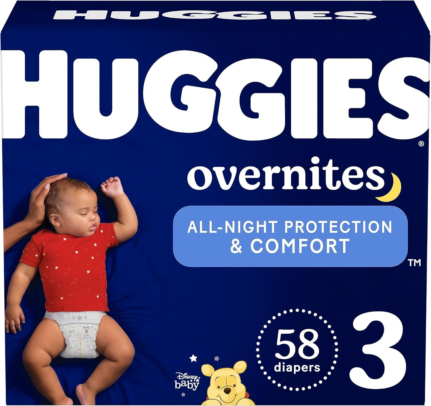 image:imageHuggies Overnites Diapers Size 4 100 CountSize 3