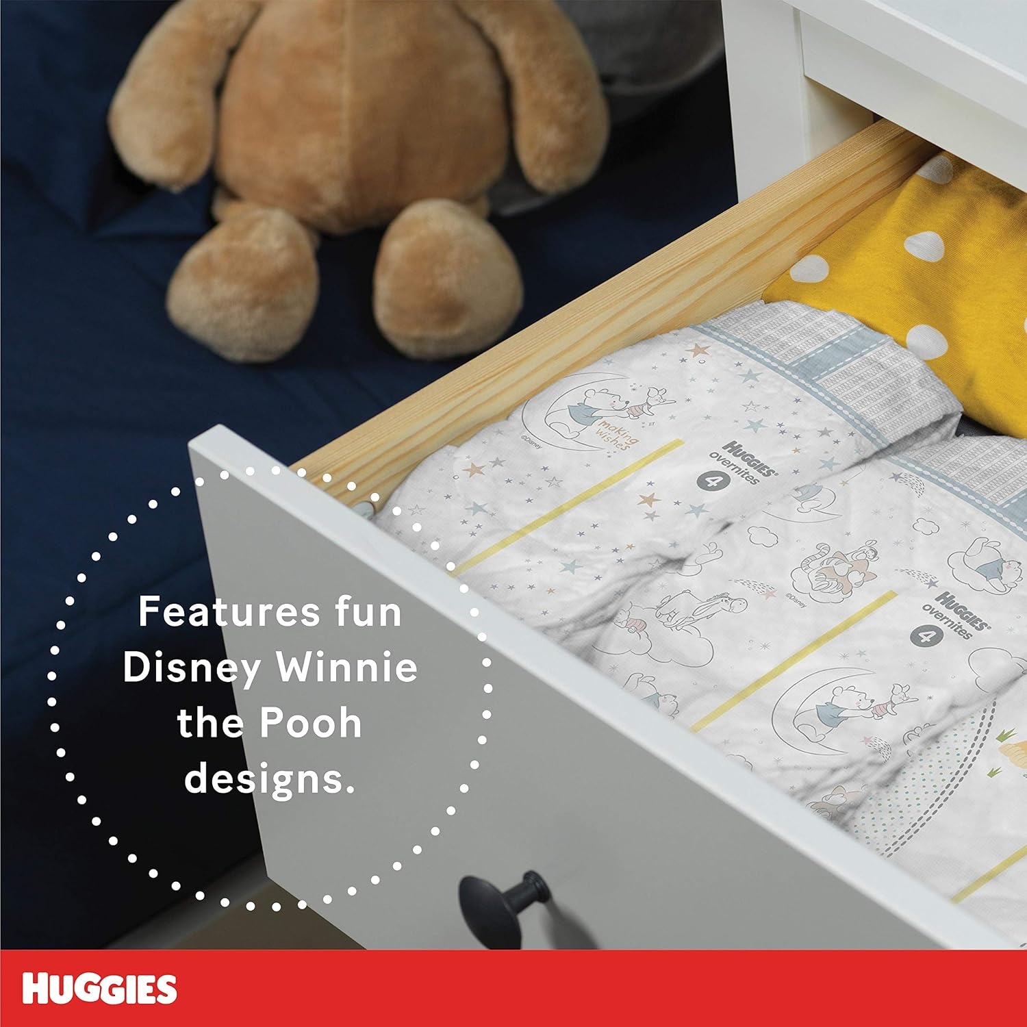 image:imageHuggies Overnites Diapers Size 4 100 CountSize 3