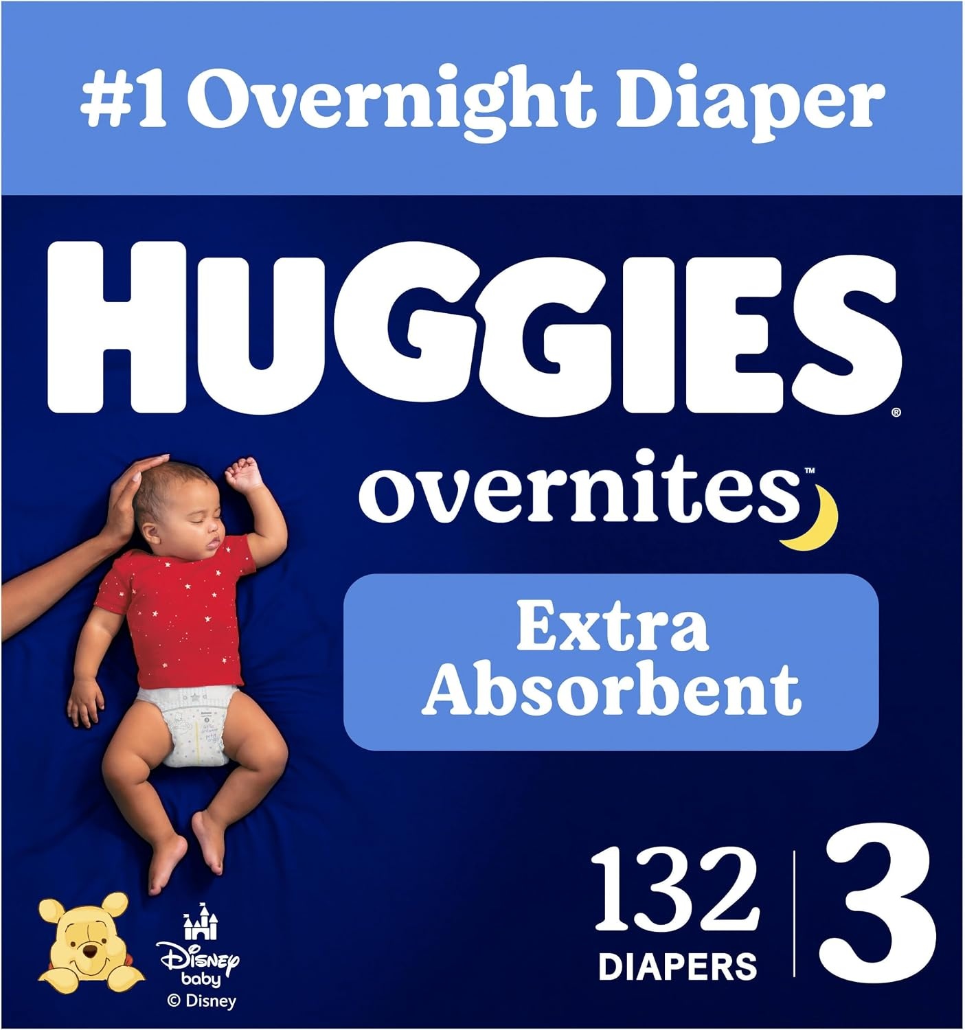 image:imageHuggies Overnites Diapers Size 4 100 CountSize 3