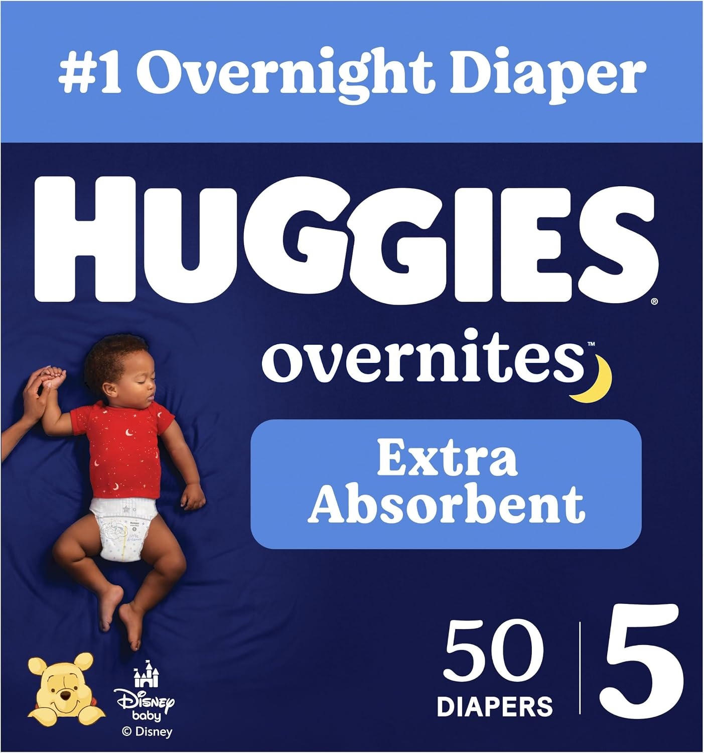 image:imageHuggies Overnites Diapers Size 4 100 CountSize 5