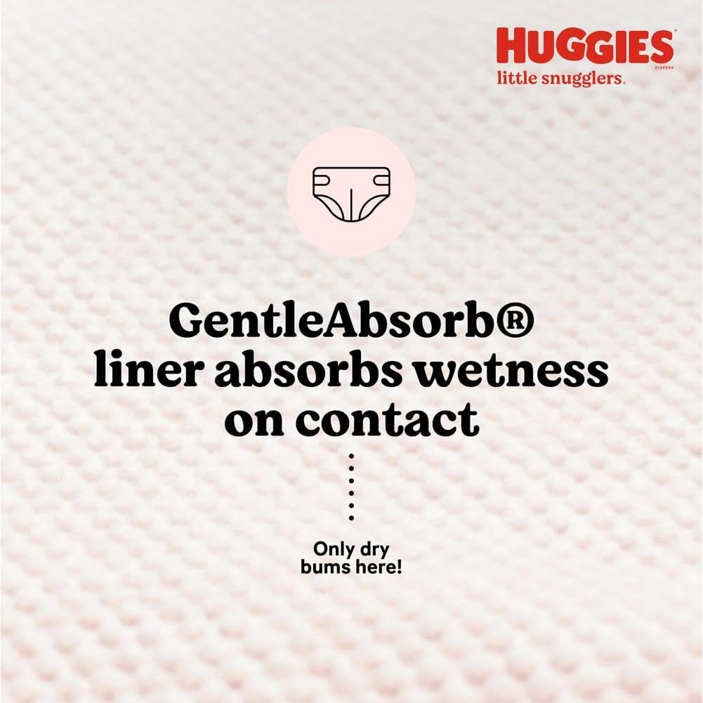 image:imageHuggies Size 3 Diapers Little Snugglers Baby Diapers Size 3 1628 lbs 168 Count 6 Packs of 28 Packaging May VaryNewborn