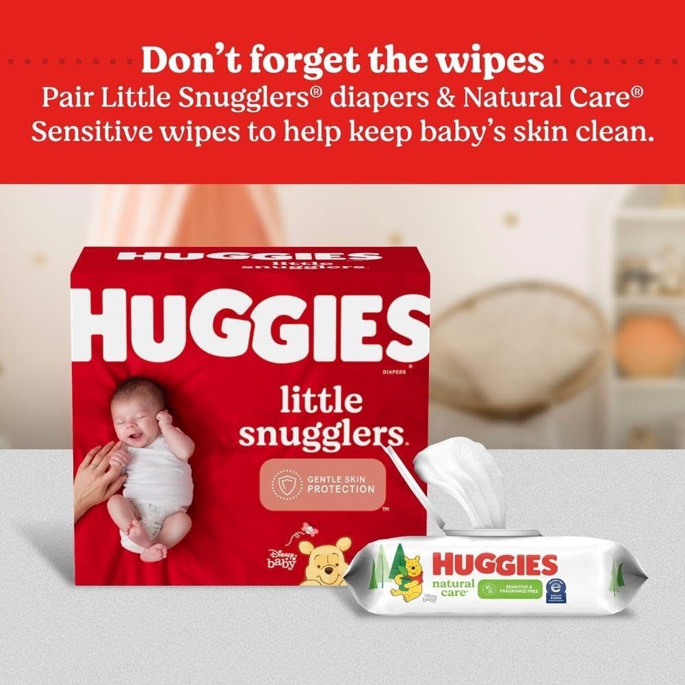 image:imageHuggies Size 3 Diapers Little Snugglers Baby Diapers Size 3 1628 lbs 168 Count 6 Packs of 28 Packaging May VaryNewborn