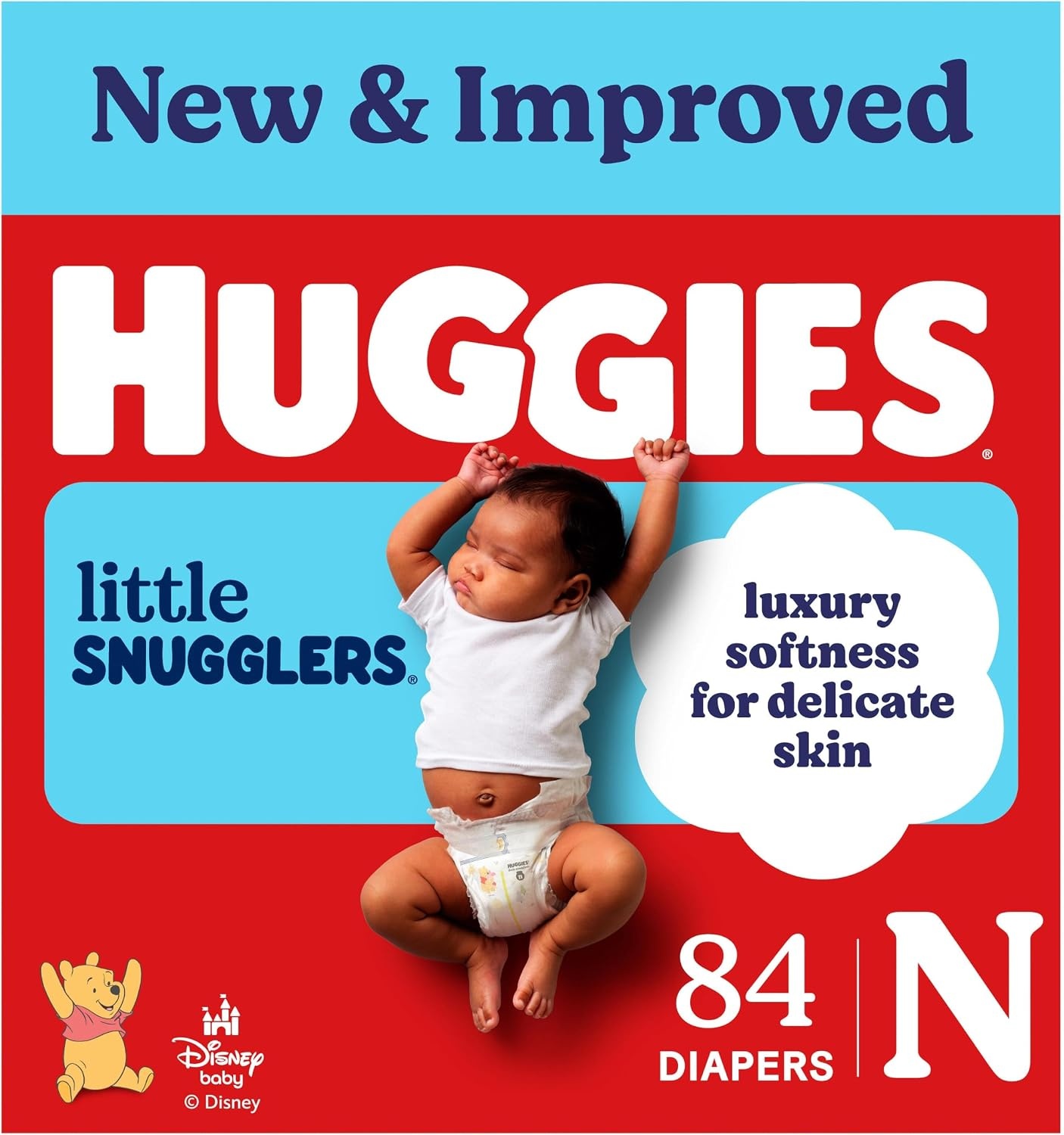 image:imageHuggies Size 3 Diapers Little Snugglers Baby Diapers Size 3 1628 lbs 168 Count 6 Packs of 28 Packaging May VaryNewborn