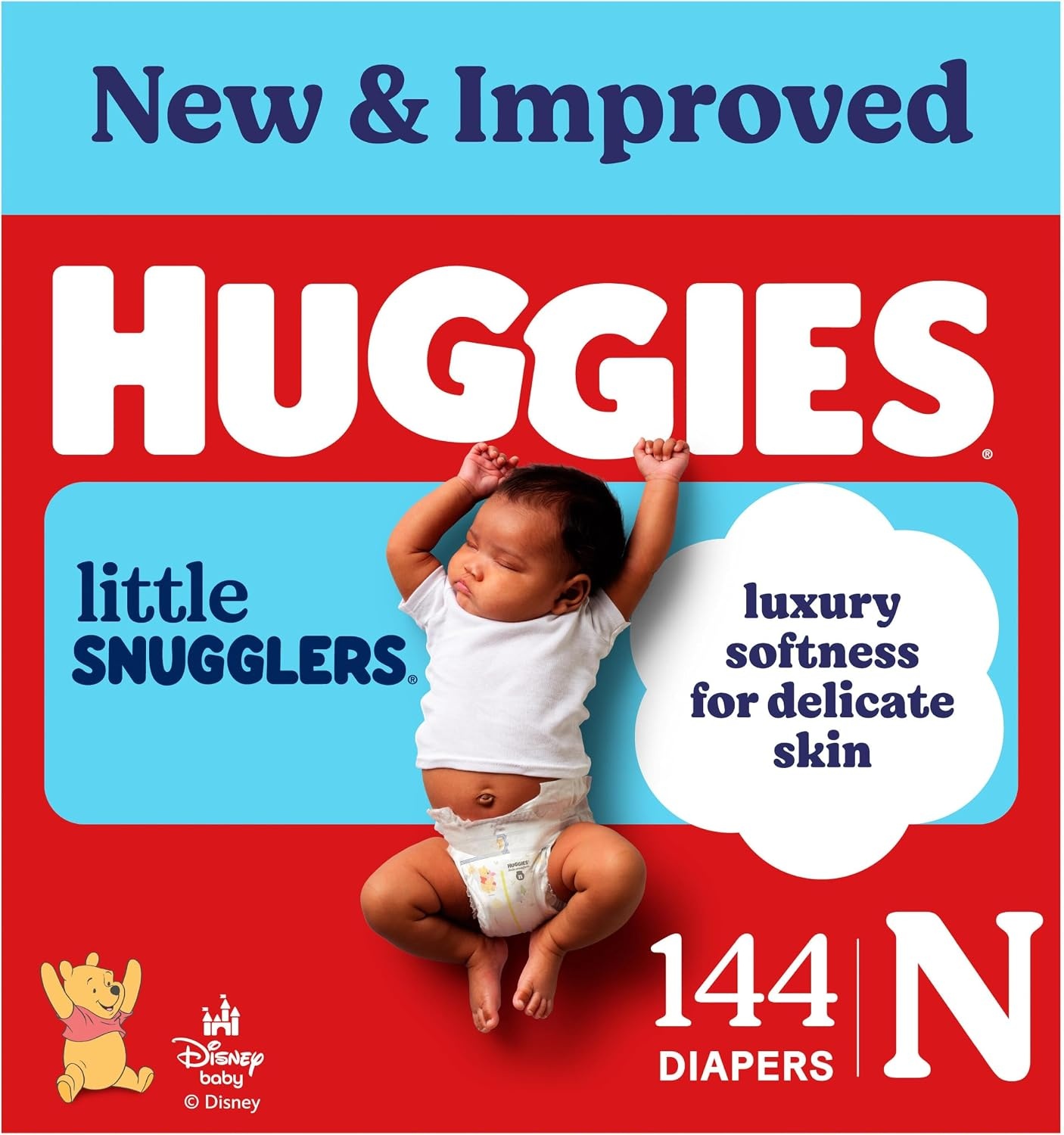 image:imageHuggies Size 3 Diapers Little Snugglers Baby Diapers Size 3 1628 lbs 168 Count 6 Packs of 28 Packaging May VaryNewborn