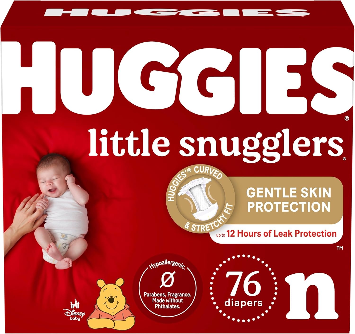 image:imageHuggies Size 3 Diapers Little Snugglers Baby Diapers Size 3 1628 lbs 168 Count 6 Packs of 28 Packaging May VaryNewborn