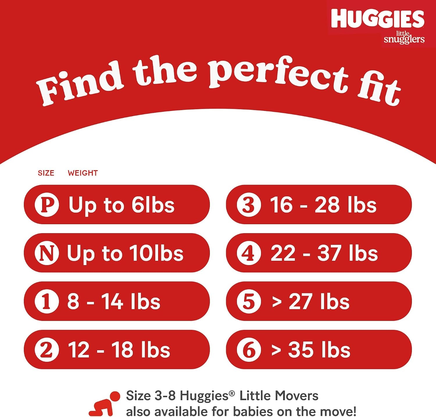 image:imageHuggies Size 3 Diapers Little Snugglers Baby Diapers Size 3 1628 lbs 168 Count 6 Packs of 28 Packaging May VaryPreemie