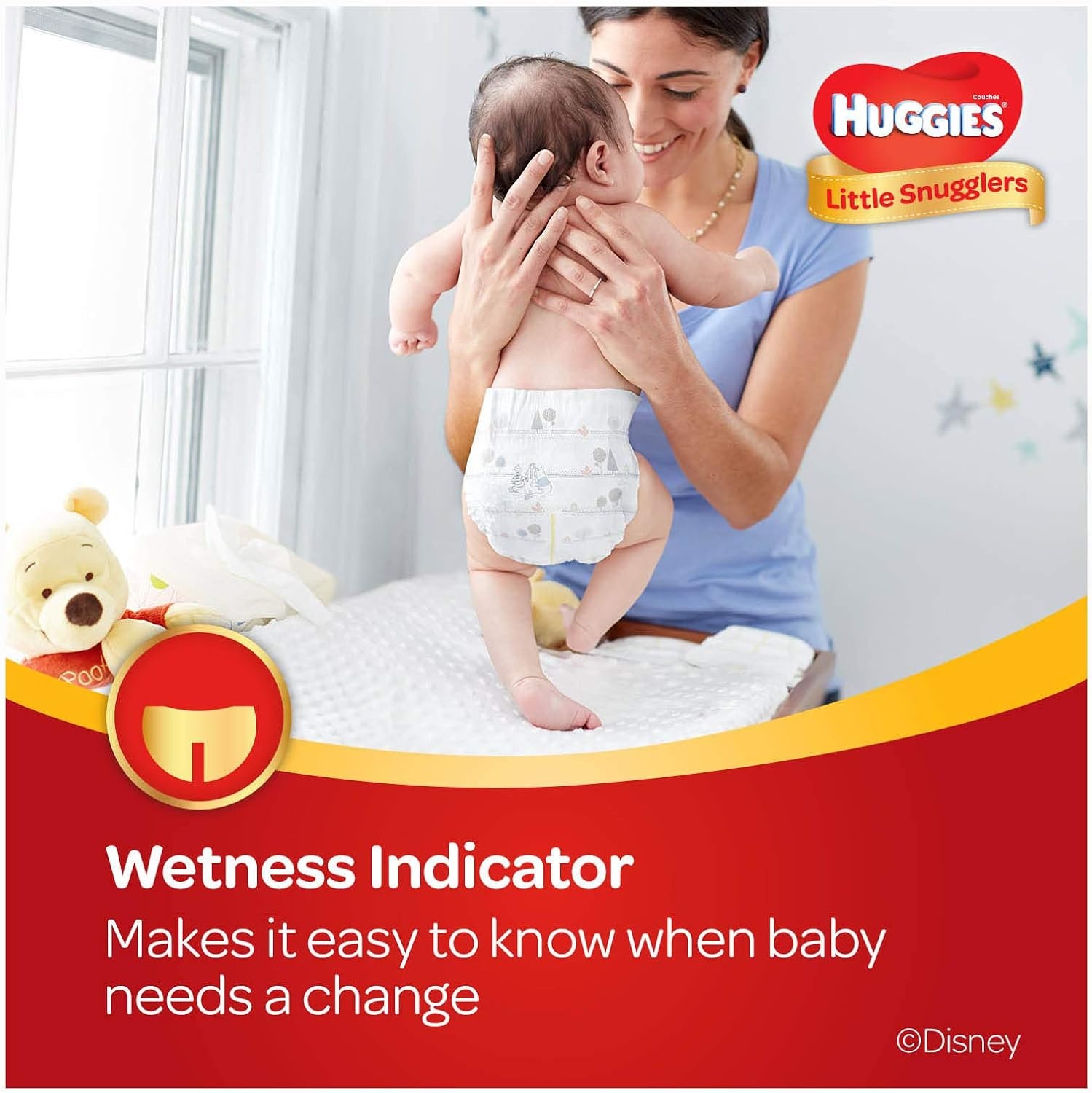 image:imageHuggies Size 3 Diapers Little Snugglers Baby Diapers Size 3 1628 lbs 168 Count 6 Packs of 28 Packaging May VarySize 1