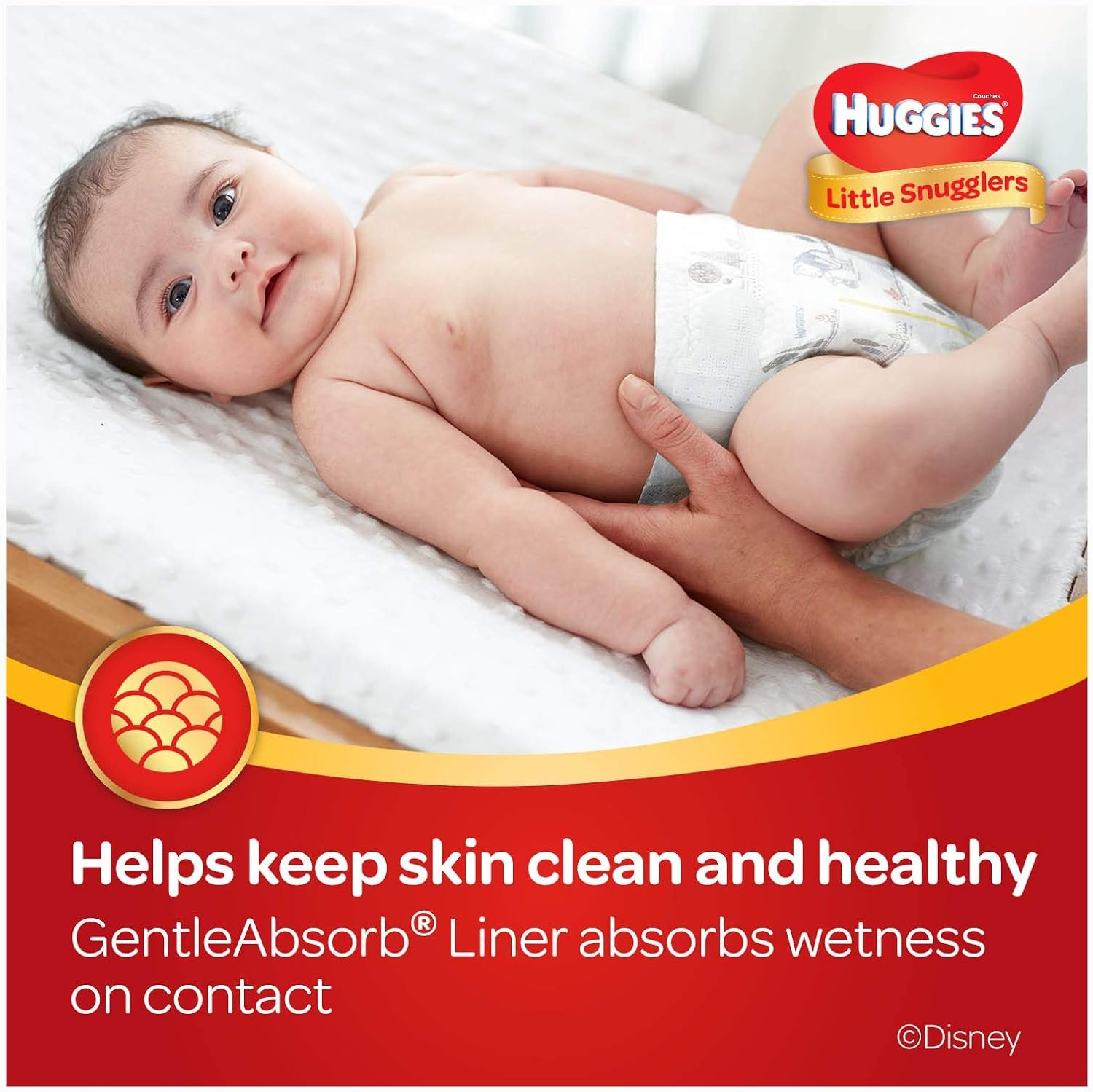 image:imageHuggies Size 3 Diapers Little Snugglers Baby Diapers Size 3 1628 lbs 168 Count 6 Packs of 28 Packaging May VarySize 1