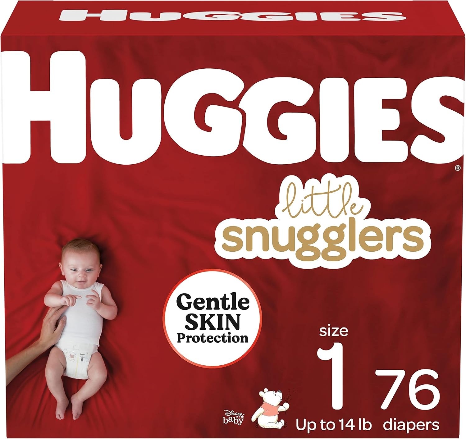 image:imageHuggies Size 3 Diapers Little Snugglers Baby Diapers Size 3 1628 lbs 168 Count 6 Packs of 28 Packaging May VarySize 1