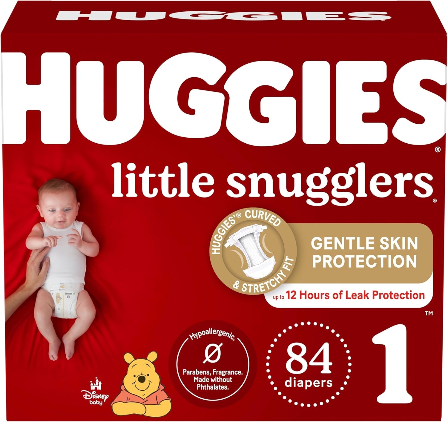 image:imageHuggies Size 3 Diapers Little Snugglers Baby Diapers Size 3 1628 lbs 168 Count 6 Packs of 28 Packaging May VarySize 1