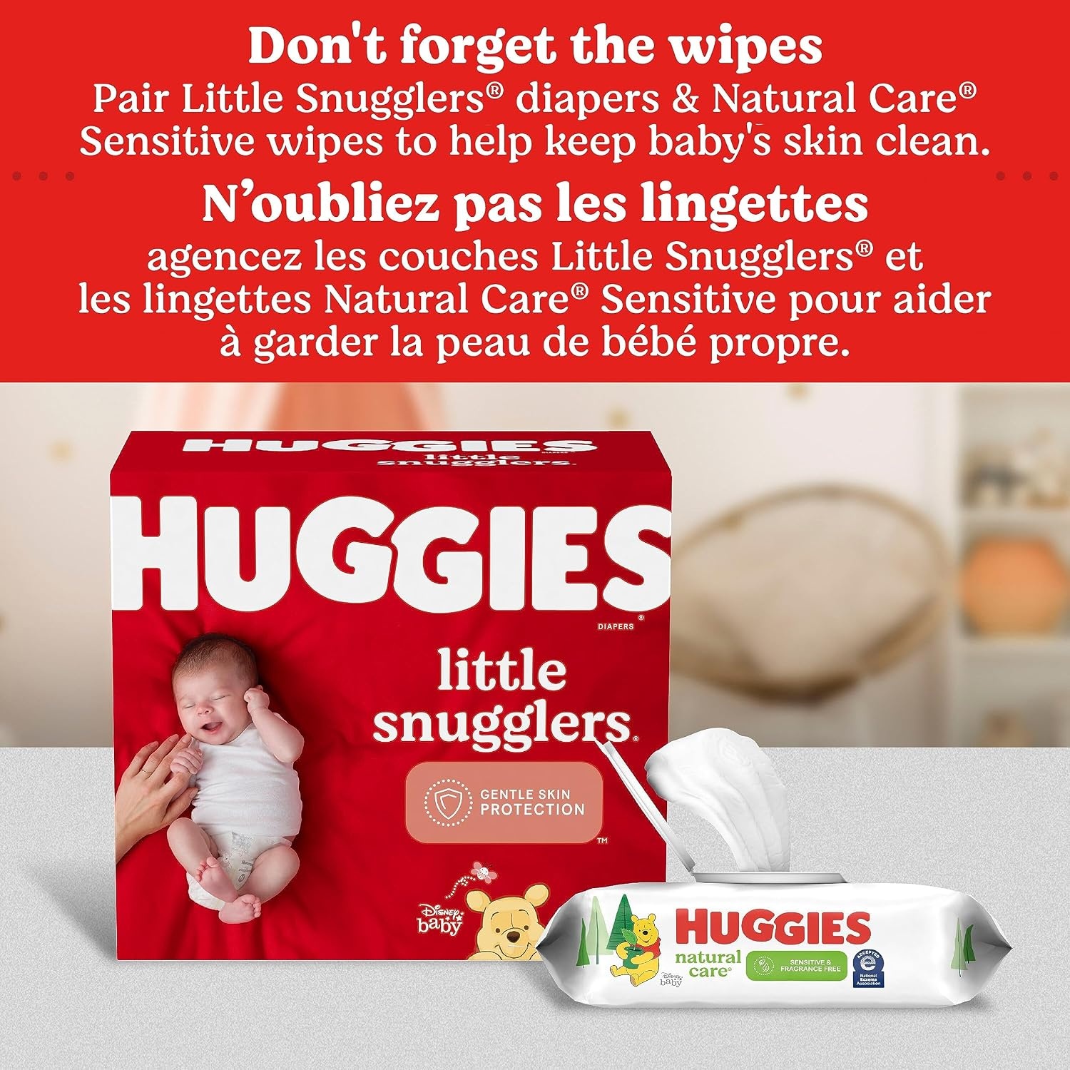 image:imageHuggies Size 3 Diapers Little Snugglers Baby Diapers Size 3 1628 lbs 168 Count 6 Packs of 28 Packaging May VarySize 1