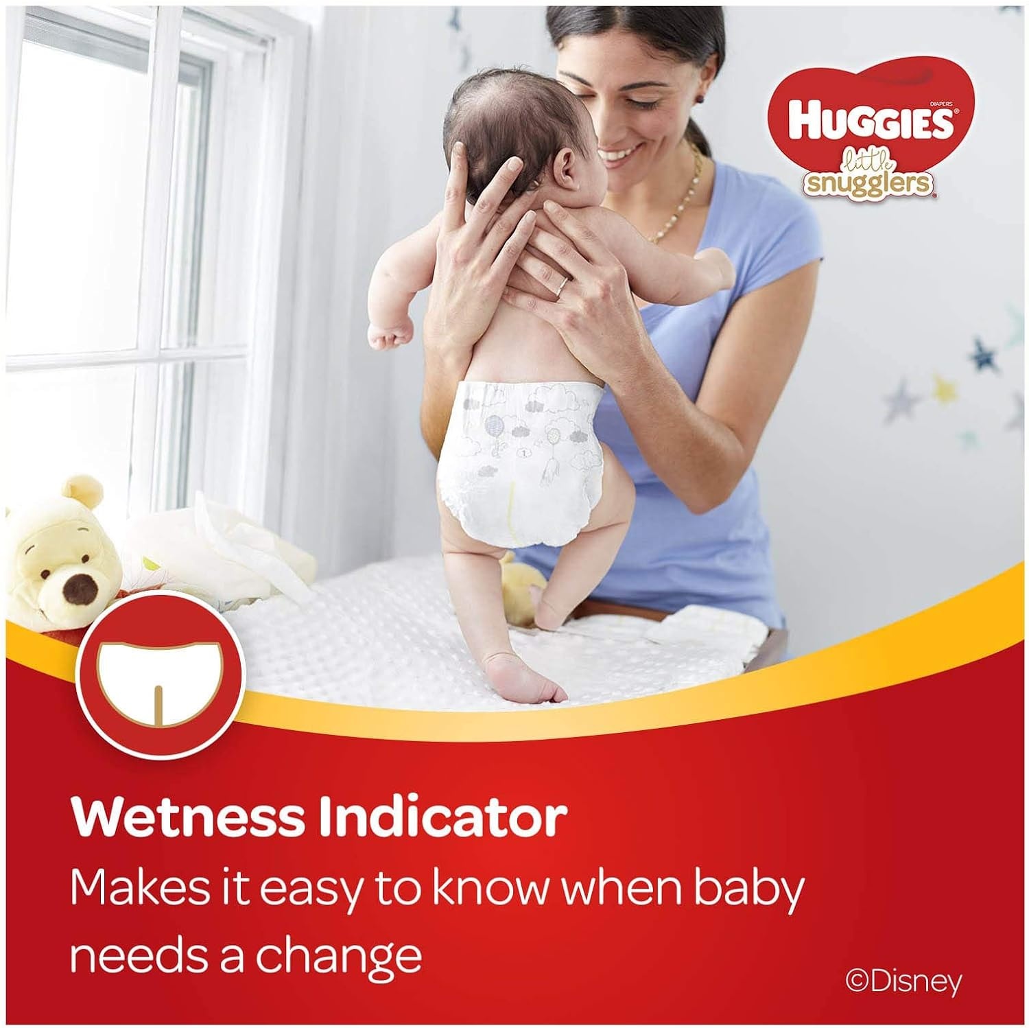 image:imageHuggies Size 3 Diapers Little Snugglers Baby Diapers Size 3 1628 lbs 168 Count 6 Packs of 28 Packaging May VarySize 1