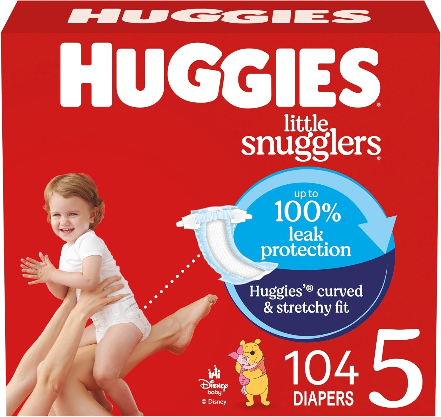 image:imageHuggies Size 3 Diapers Little Snugglers Baby Diapers Size 3 1628 lbs 168 Count 6 Packs of 28 Packaging May VarySize 5