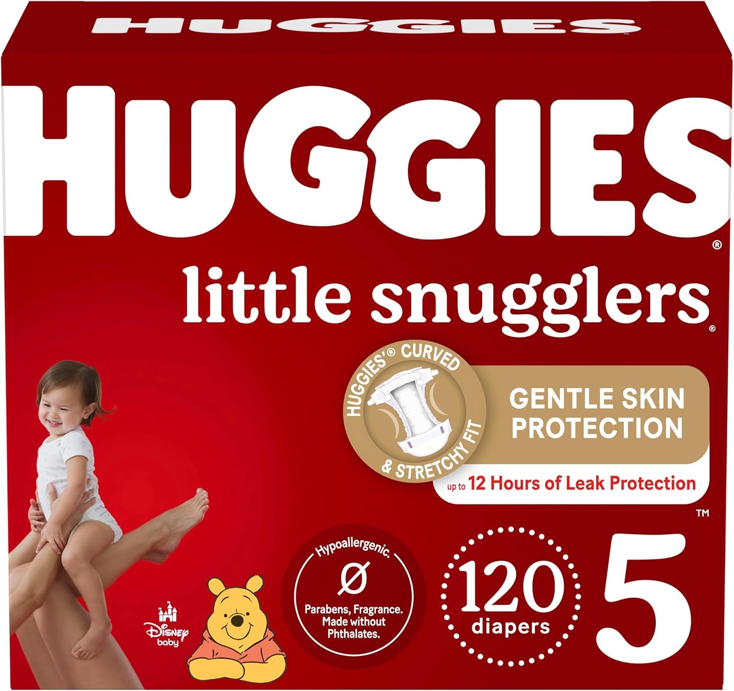 image:imageHuggies Size 3 Diapers Little Snugglers Baby Diapers Size 3 1628 lbs 168 Count 6 Packs of 28 Packaging May VarySize 5