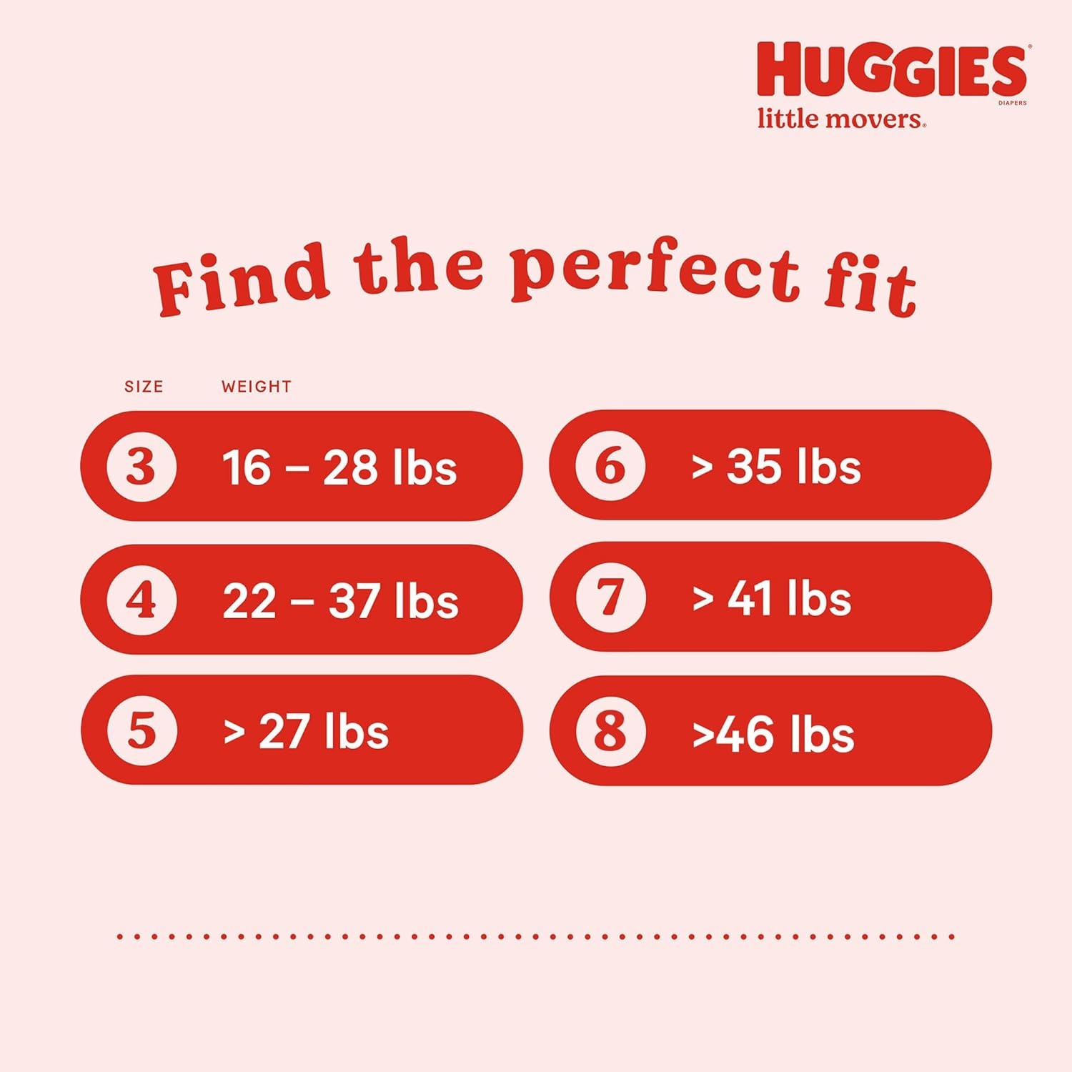 image:imageHuggies Size 8 Diapers Little Movers Baby Diapers Size 8 46 lbs 62 CountSize 3