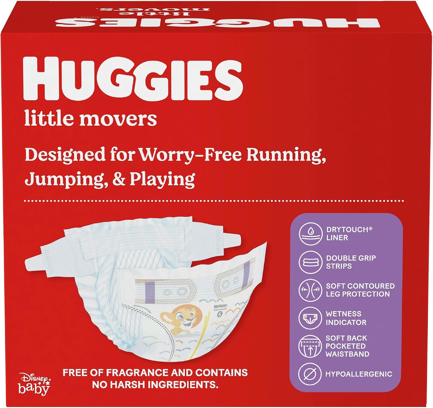 image:imageHuggies Size 8 Diapers Little Movers Baby Diapers Size 8 46 lbs 62 CountSize 3
