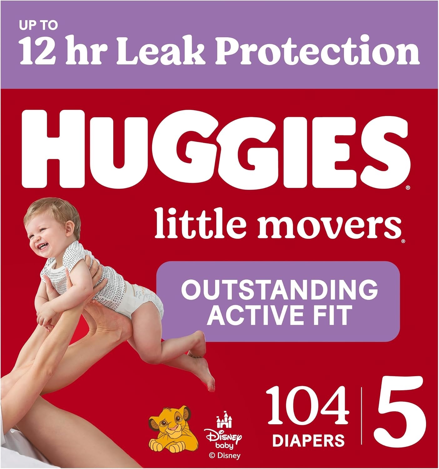 image:imageHuggies Size 8 Diapers Little Movers Baby Diapers Size 8 46 lbs 62 CountSize 5