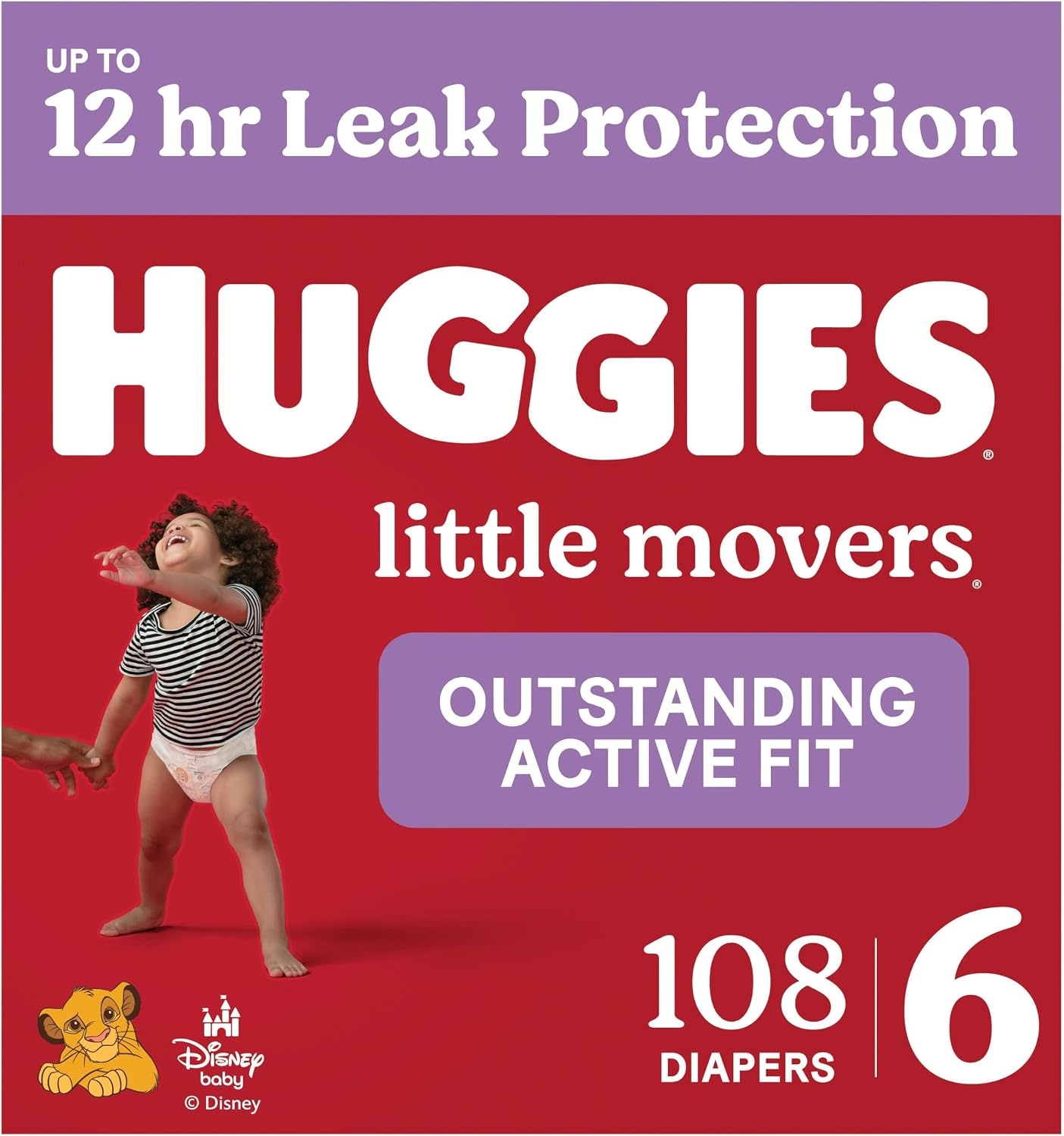 image:imageHuggies Size 8 Diapers Little Movers Baby Diapers Size 8 46 lbs 62 CountSize 6