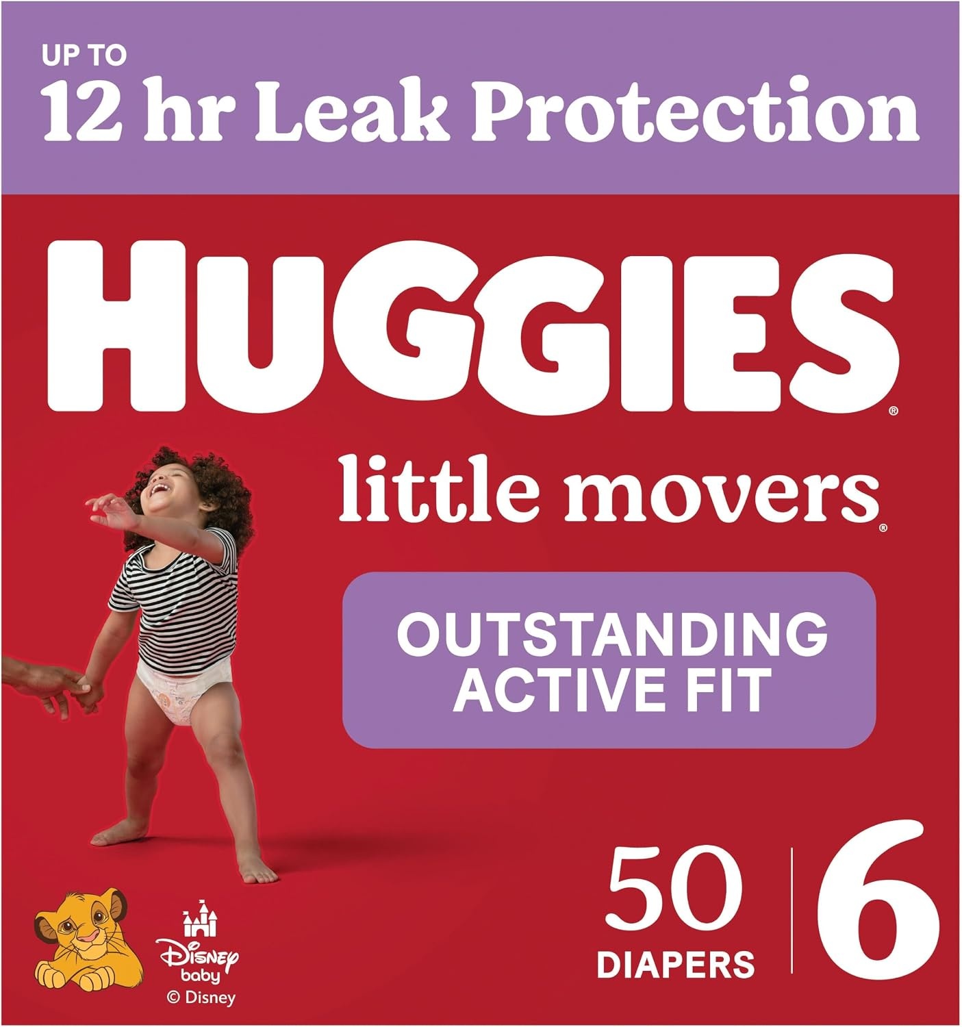 image:imageHuggies Size 8 Diapers Little Movers Baby Diapers Size 8 46 lbs 62 CountSize 6