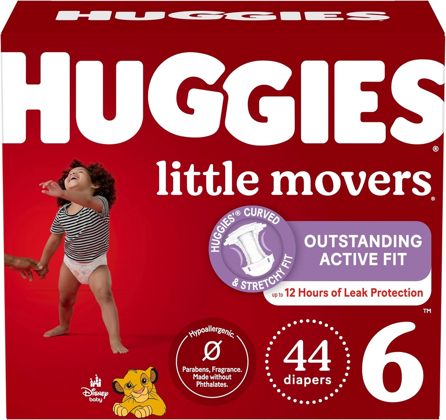 image:imageHuggies Size 8 Diapers Little Movers Baby Diapers Size 8 46 lbs 62 CountSize 6
