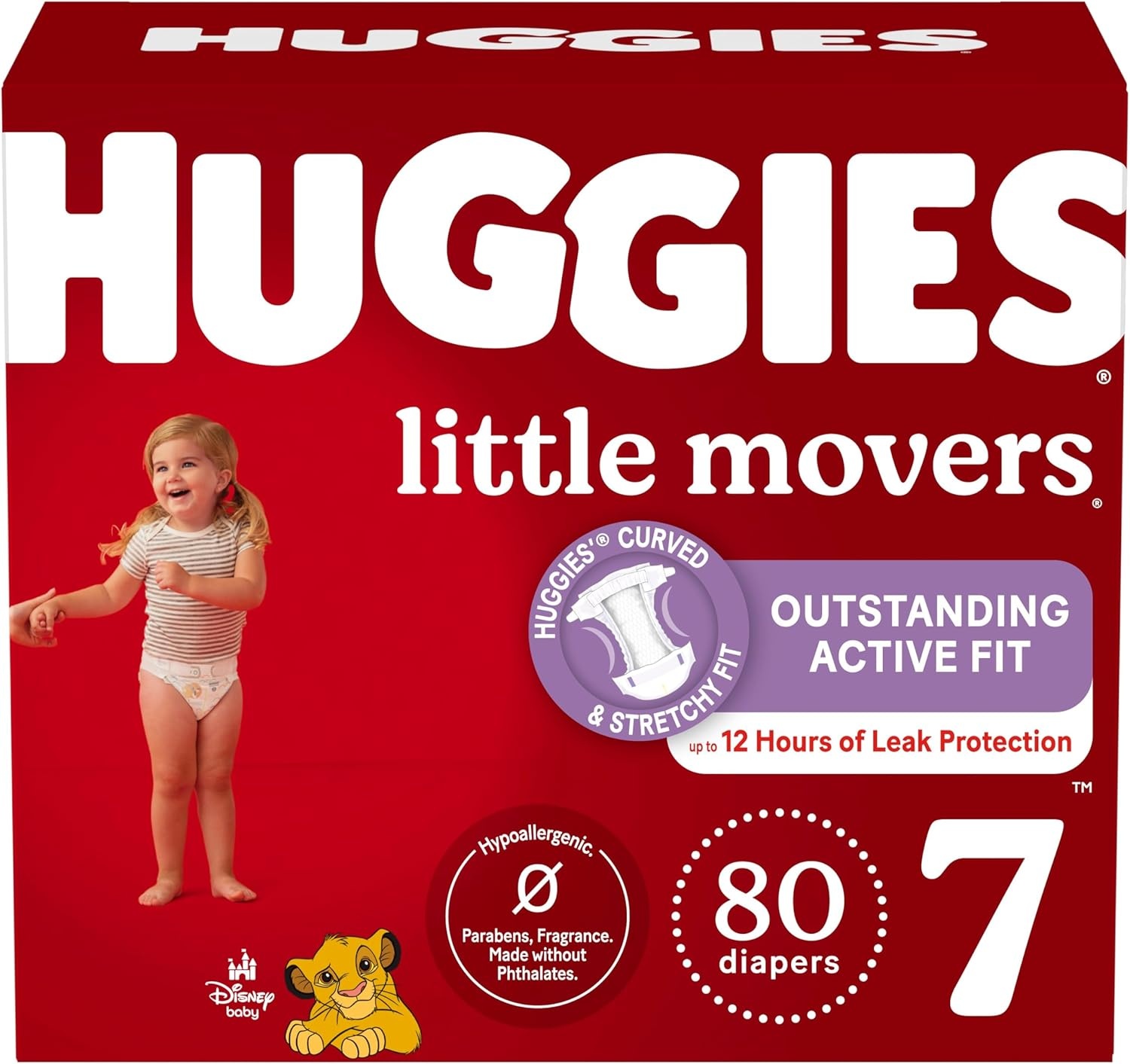 image:imageHuggies Size 8 Diapers Little Movers Baby Diapers Size 8 46 lbs 62 CountSize 7