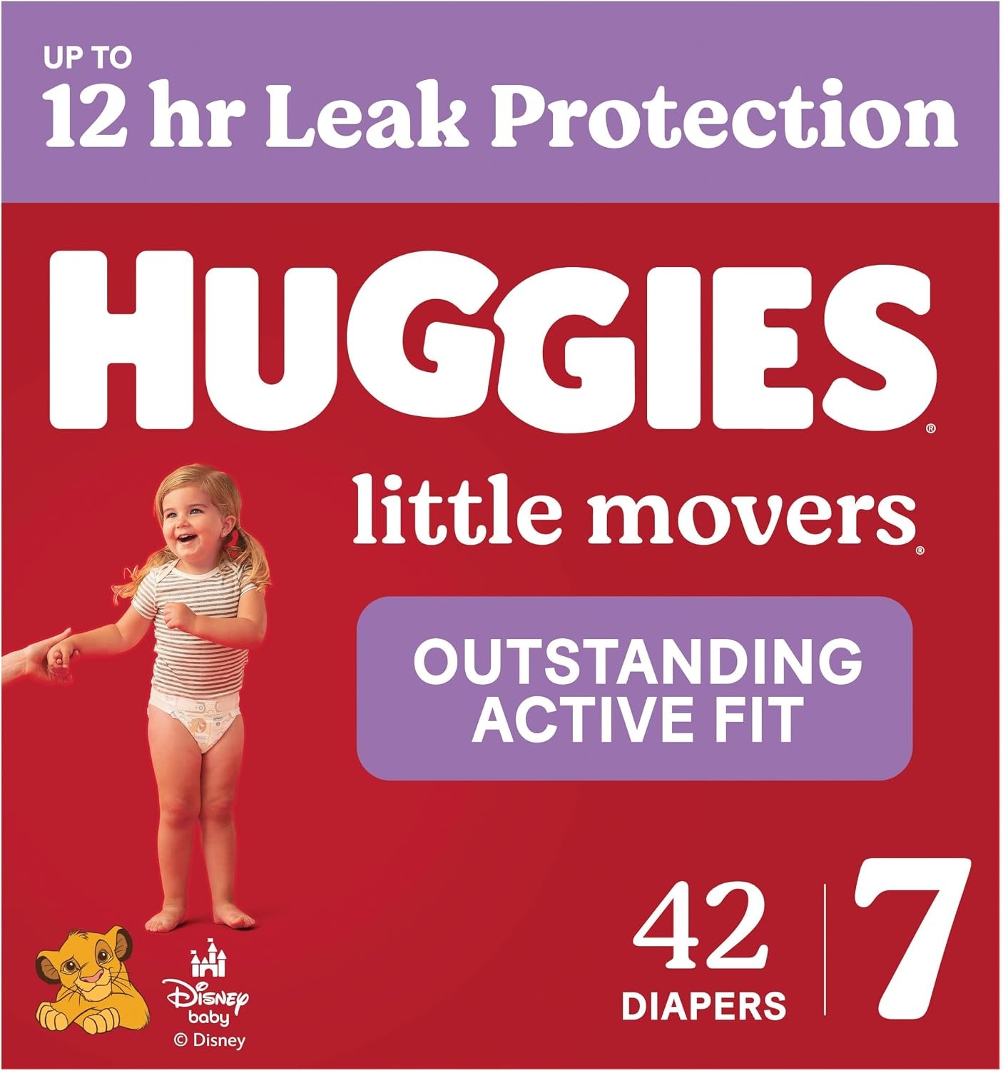 image:imageHuggies Size 8 Diapers Little Movers Baby Diapers Size 8 46 lbs 62 CountSize 7