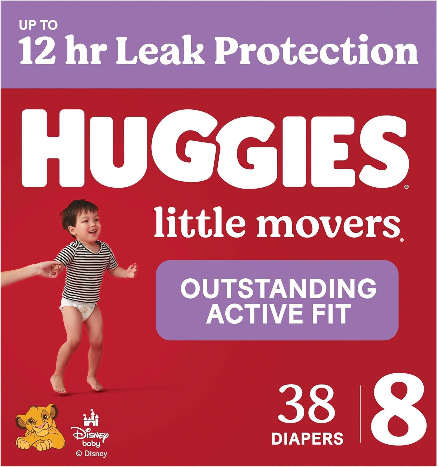image:imageHuggies Size 8 Diapers Little Movers Baby Diapers Size 8 46 lbs 62 CountSize 8