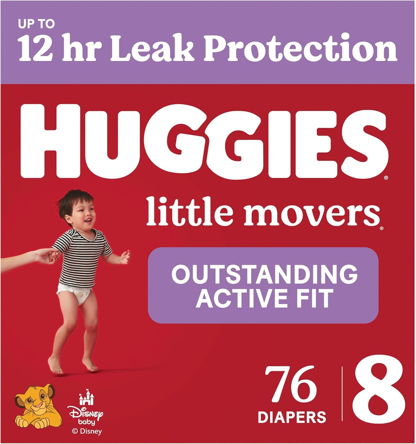 image:imageHuggies Size 8 Diapers Little Movers Baby Diapers Size 8 46 lbs 62 CountSize 8