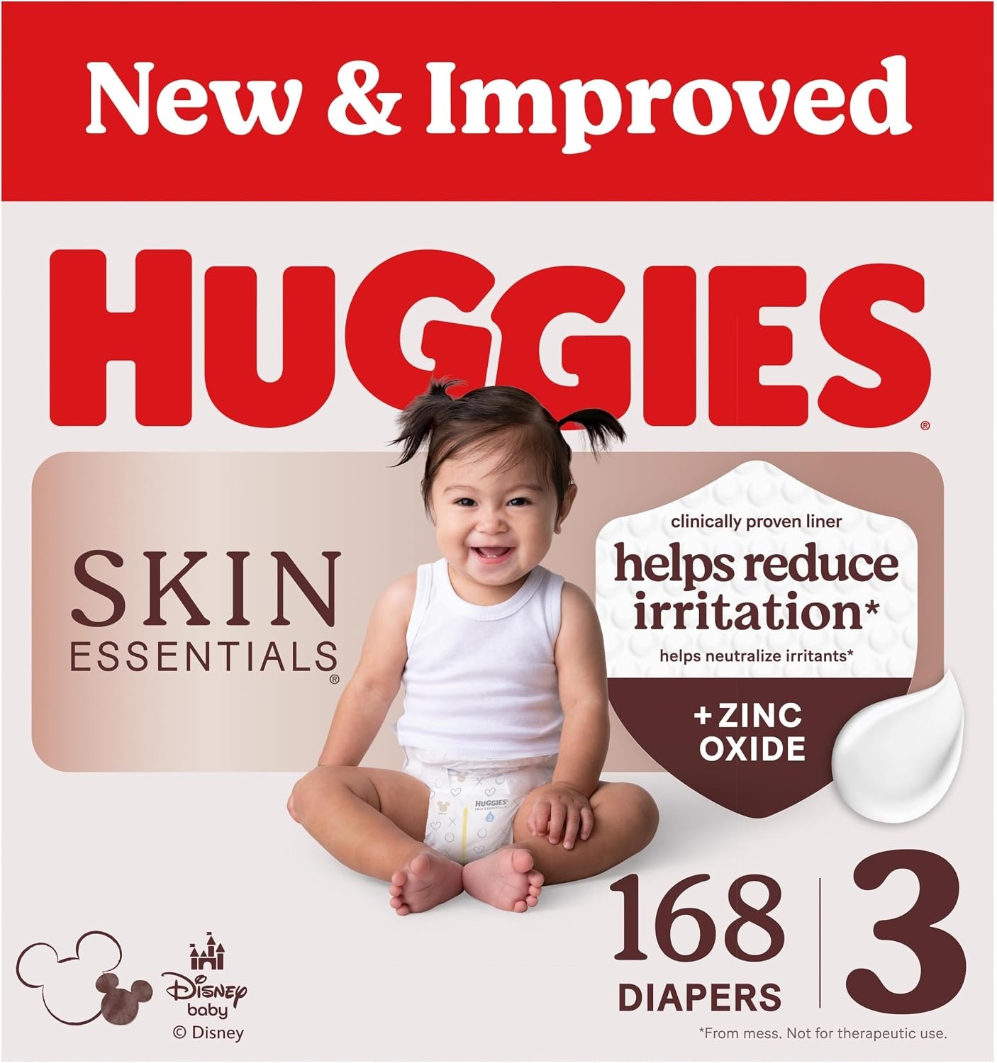 image:imageHuggies Skin Essentials Diapers Size 1 84 CountSize 3