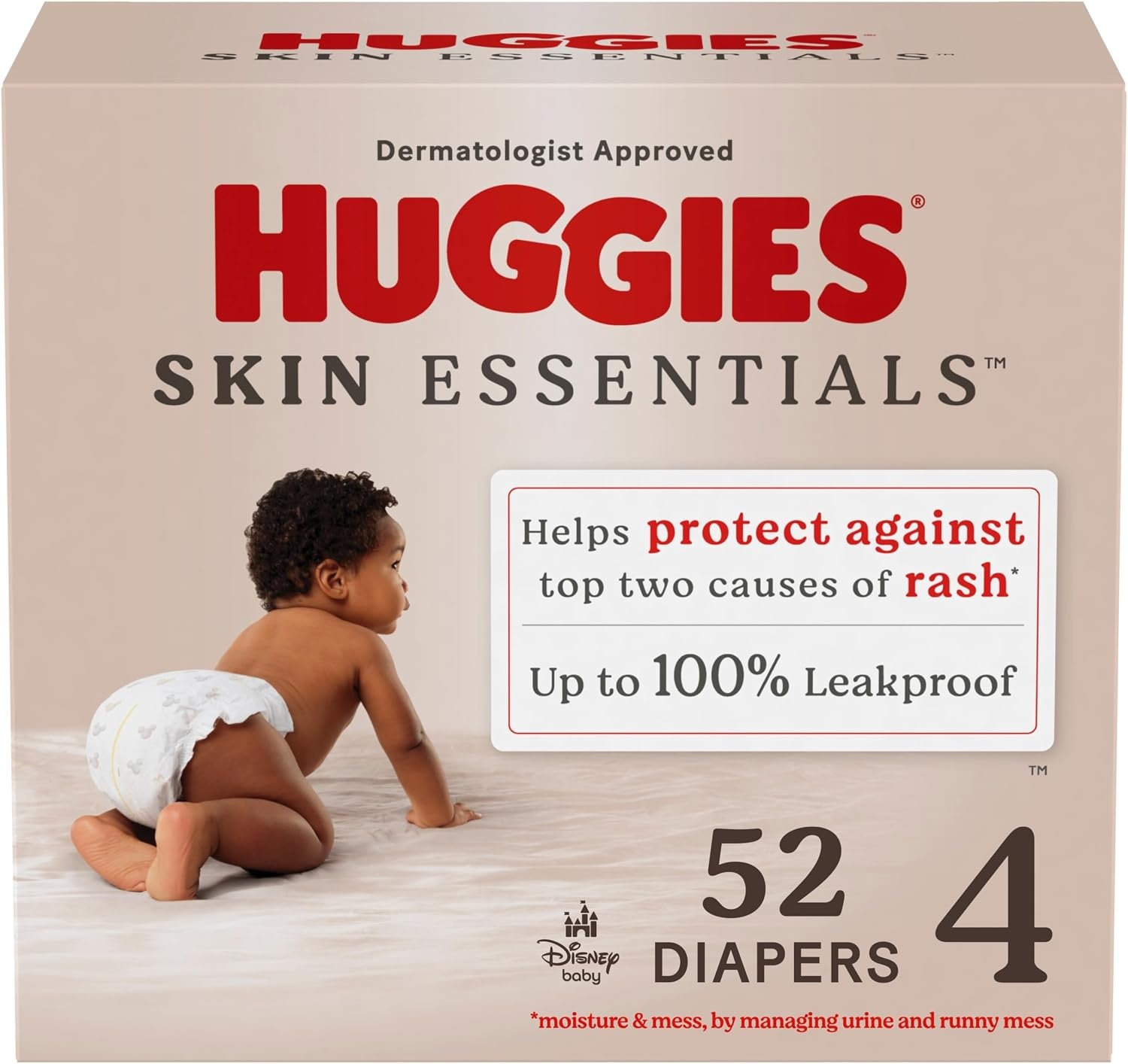 image:imageHuggies Skin Essentials Diapers Size 1 84 CountSize 4
