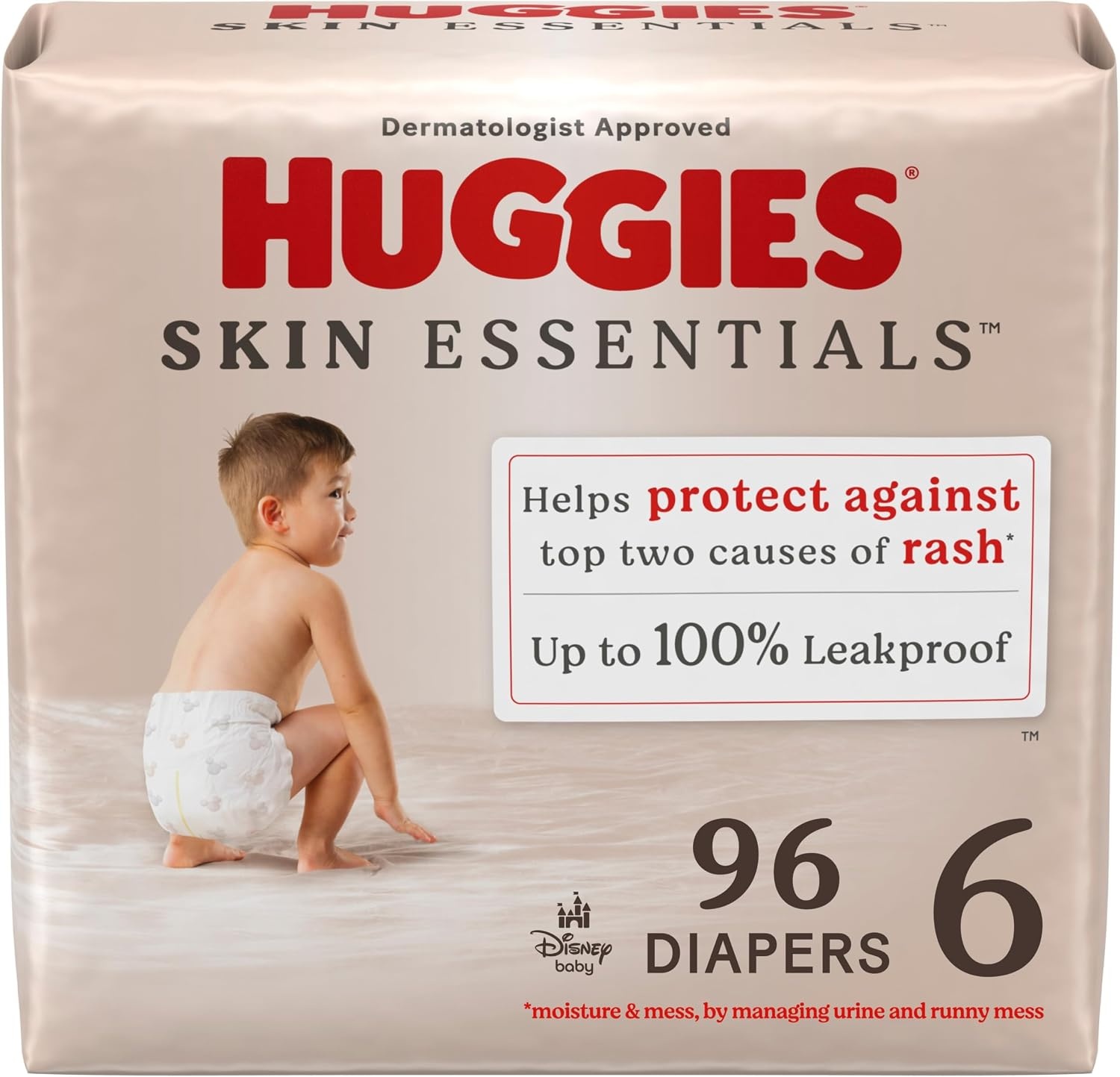 image:imageHuggies Skin Essentials Diapers Size 1 84 CountSize 6