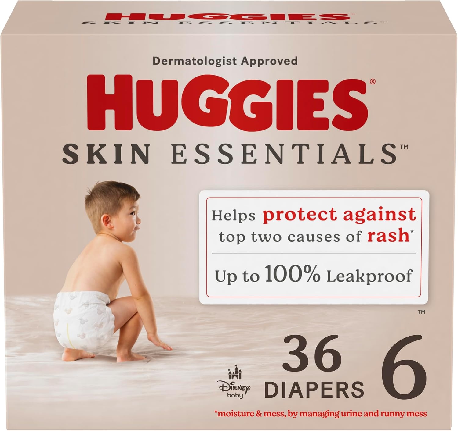 image:imageHuggies Skin Essentials Diapers Size 1 84 CountSize 6