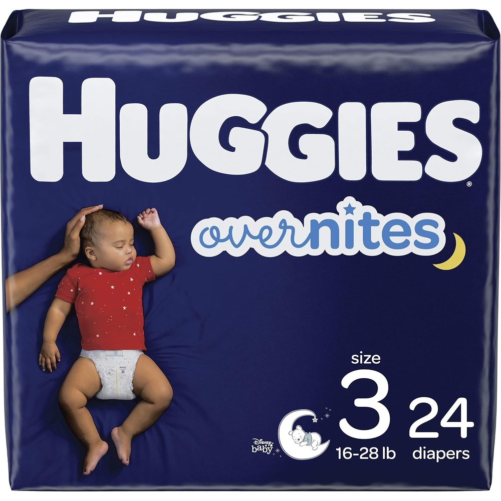 image:imageHuggies Overnites Diapers Size 4 100 CountSize 3