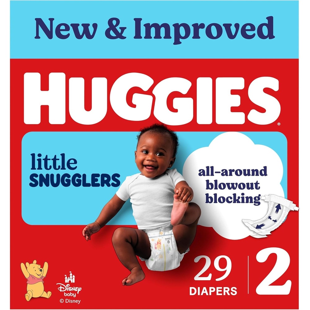 image:imageHuggies Size 3 Diapers Little Snugglers Baby Diapers Size 3 1628 lbs 168 Count 6 Packs of 28 Packaging May VarySize 2