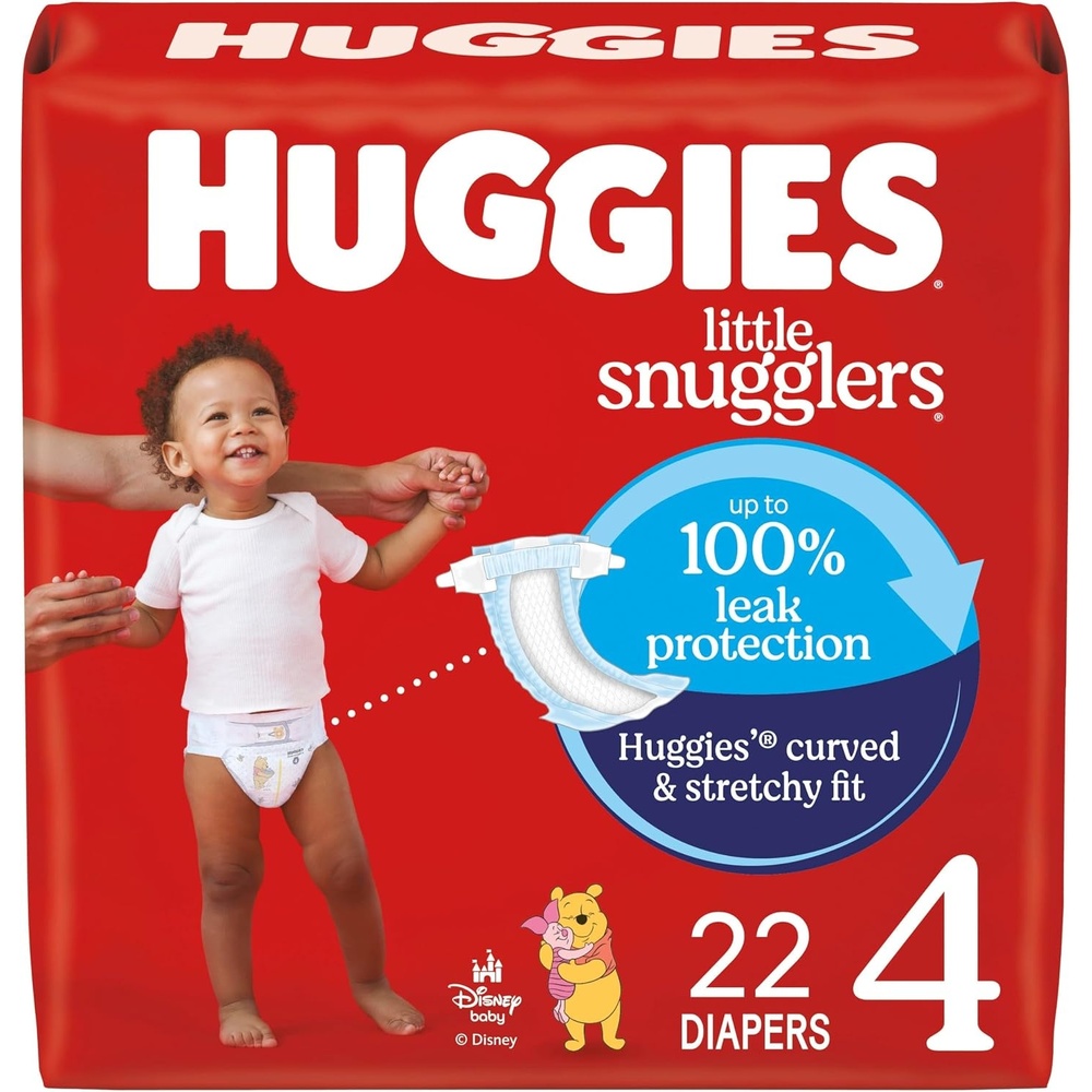 image:imageHuggies Size 3 Diapers Little Snugglers Baby Diapers Size 3 1628 lbs 168 Count 6 Packs of 28 Packaging May VarySize 4