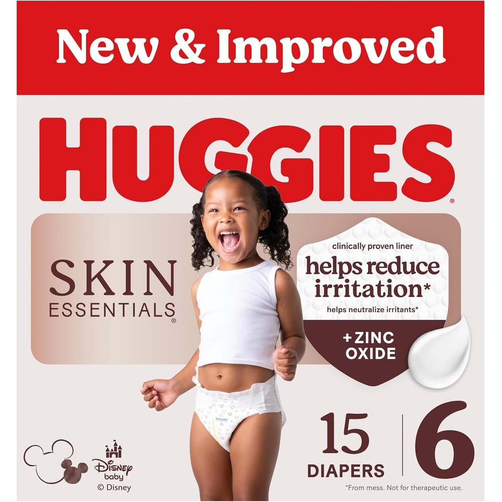 image:imageHuggies Skin Essentials Diapers Size 1 84 CountSize 6