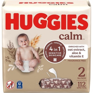 Huggies Calm Baby Wipes, Unscented, 10 Packs, 560 Wipes(112 Count (Pack of 1))