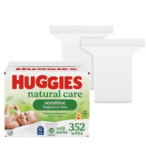 Huggies Natural Care Sensitive Baby Wipes, Unscented, 1 Refill, 184 Wipes(Unscented)