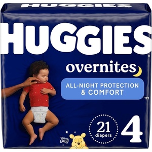 Huggies Overnites Diapers Size 4, 100 Count(Size 4)