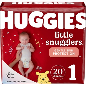 Huggies Size 3 Diapers, Little Snugglers Baby Diapers, Size 3 (16-28 lbs), 168 Count (6 Packs of 28), Packaging May Vary(Size 1)