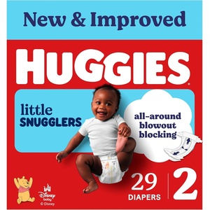 Huggies Size 3 Diapers, Little Snugglers Baby Diapers, Size 3 (16-28 lbs), 168 Count (6 Packs of 28), Packaging May Vary(Size 2)