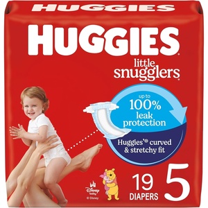 Huggies Size 3 Diapers, Little Snugglers Baby Diapers, Size 3 (16-28 lbs), 168 Count (6 Packs of 28), Packaging May Vary(Size 5)