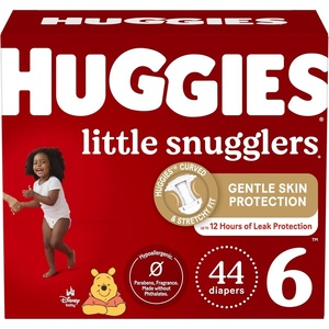 Huggies Size 3 Diapers, Little Snugglers Baby Diapers, Size 3 (16-28 lbs), 168 Count (6 Packs of 28), Packaging May Vary(Size 6)