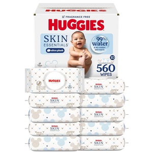 Huggies Skin Essentials Baby Wipes, 99% Water, 15 Packs, 840 Wipes(56 Count (Pack of 10))